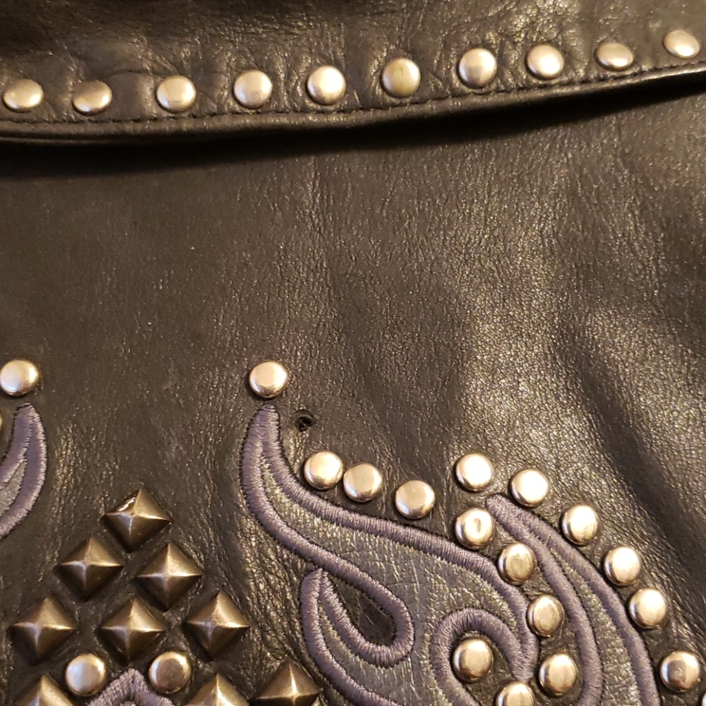 Ladies genuine leather Harley Davidson riding jack - Picture 6 of 7